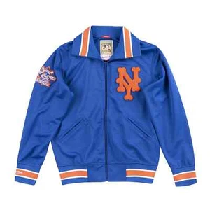 Mens Mitchell & Ness MLB BP JACKET METS 86 - Picture 1 of 2