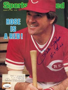 Pete Rose "Hit King" Autographed Sports Illustrated Magazine - August 27th, 1984 - Picture 1 of 2