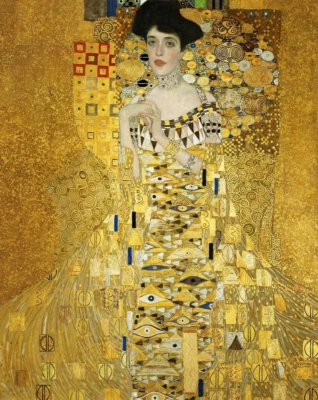 Gustav Klimt Retrato de Adele Bloch Bauer Giclee Impresión sobre Lienzo 8x10 Decoración de Pared Foto 1 de 2