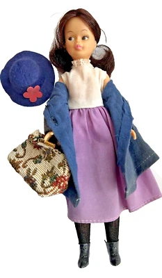 VTG 1960s Mary Poppins Doll With Carpet Bag And Hat 12" Horsman - Image 1 of 4