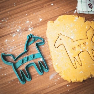 Folk Horse Cookie Pastry Biscuit Cutter Icing Fondant Clay Kitchen Pony Xmas - Picture 1 of 1