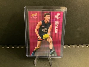 2022 AFL Select Prestige - SAM WALSH 195/325 - Pink Parallel - CARLTON - Picture 1 of 2