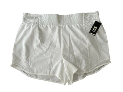 Pantalones Cortos Activos Tejidos Cintura Alta ID Ideology para Mujer Talla 1X Blanco Brillante Nuevos Foto 1 de 4