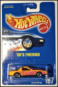 Tarjeta azul completa Hot Wheels Orange años 80 Firebird #167 - Imagen 1 de 1