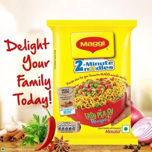 Nestlé Maggi 2 Minuti Spaghetti Indiani Piccanti Istantanei + Masala 70g Sacchetto da 4 - Foto 1 di 5
