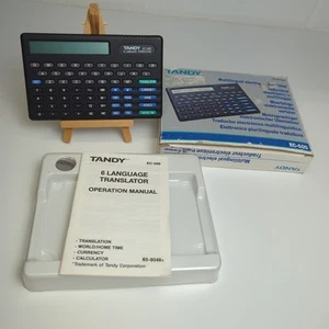 TANDY Retro 6 Language Translator EN, FR, GE, IT, SP, DU, & Manual + Box EC-500 - Picture 1 of 10