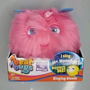 Beat Bugs Pink Singing Glowie 6" Plush with Sound Pink Sings Mr. Moonlight Works - Picture 1 of 6