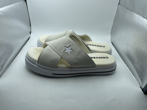 Sandalo donna Converse One Star slip scamosciato grigio bianco 564144C WM taglia 7 5