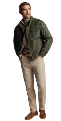 Chaqueta Abrigo Peter Millar Norfolk MF24X03 Para Hombre Verde Oliva Talla US XL $265 Foto 1 de 4