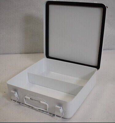 Durham 508-43 Metal First Aid Kit Empty Box Center Partition White Powder Finish • 45.99$