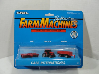 De colección 1990 FARM Machine s Massey-Ferguson 3 piezas Ertl Micro Tractor, Disco Foto 1 de 3