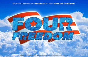 FOUR FREEDOM comic book poster 11x17 logo clouds sky teaser image papercut 2 new - Picture 1 of 1