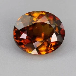 2,71 quilates grado fino miel amarillo marrón con chispas rojas esfera 22072308 - Imagen 1 de 6