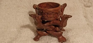 Kerzenständer in Kamelform Holz Handgeschnitzt - Bild 1 von 15