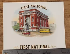 ADVERTISING Label Cigar Inner First National Bank JJ Watkins - Picture 1 of 1