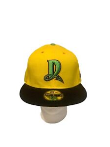 Dayton Dragons Hat 59Fifty New Era Fitted Men’s Size: 7 3/8 Yellow/ Black Wool