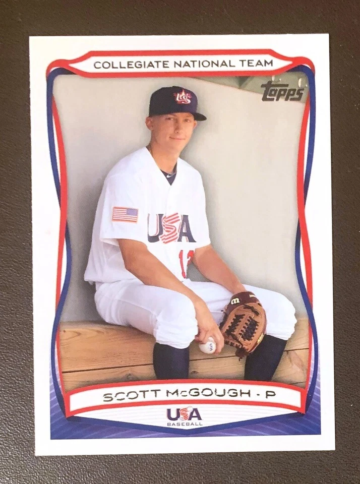 SCOTT McGOUGH - 美国棒球奥运会 - 2010 年 Topps 大学国家队 RC — 第 1/1 张图片