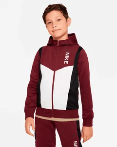 Nike Hybrid Boys Fleece Hoodie Jacket Size Small Full Zip - Picture 1 of 8