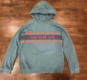 Southern Tide Youth XL 16 Hoodie Sweatshirt Boys Hooded Logo Pullover Tide Trail - Picture 1 of 9