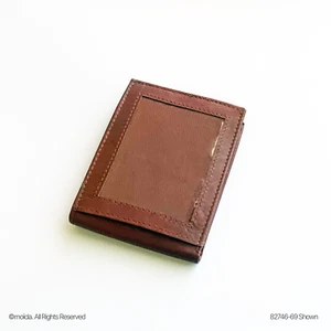 Genuine Leather Men's Bifold Wallet Modern Design Billetera Plegable para Hombre - Picture 1 of 3
