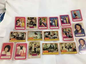 THREE'S COMPANY 1978 bubble gum trading cards vintage tv 18 total, 10 stickers - Picture 1 of 10