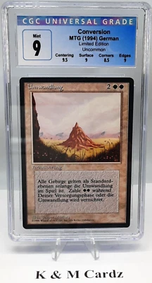 Conversion (Umwandlung) - Limited Edition - German- MTG - Graded - CGC 9.0 - Image 1 of 4