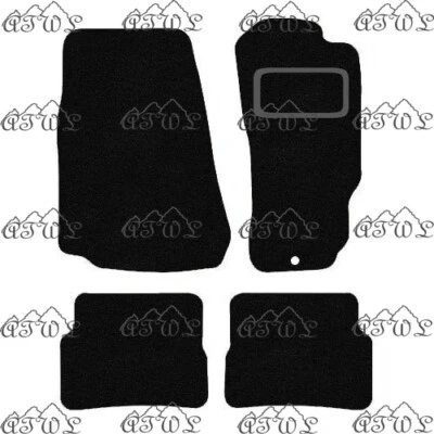 FITS MAZDA RX8 2003 TO 2012 TAILORED BLACK CARPET CAR FLOOR MATS SET. (1 CLIP) - Image 1 of 4