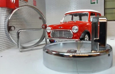 Austin Rover Classic Mini Chrome Front & Wing Indicator Repeater Light Trim Set - Image 1 of 3