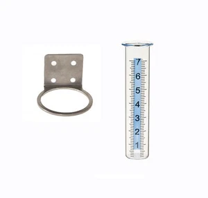 7" Kapazität Regenmesser mit Edelstahl Montage Rack Halter Post Mount R... - Bild 1 von 7