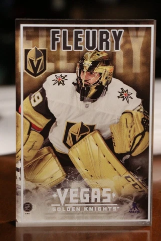 Vegas Golden Knights Marc-Andre Fleury Highland Mint 3D Art Block NHL Goalie Cover