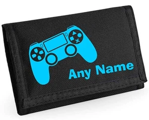 Gaming Design Personalised Boys Kids Ripper Wallet With Coin Holder, Christmas - Picture 1 of 11