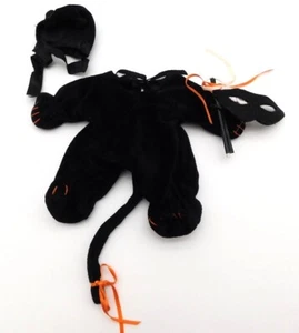 Disfraz de Halloween North American Bear Co Muffy VanderBear Wear gato negro 7" - Imagen 1 de 5