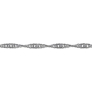 Singapur Mesh Halskette aus 925 Silber - Länge 45 cm - Breite 1,7 mm - Bild 1 von 4