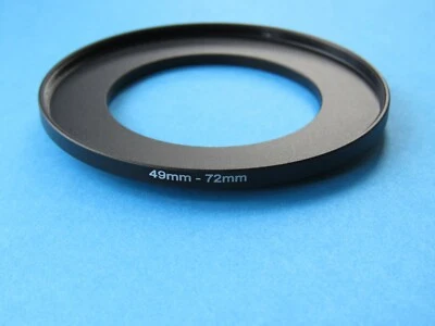 49mm to 72mm Step Up Step-Up Ring Camera Lens Filter Adapter Ring 49mm-72mm - Image 1 of 2