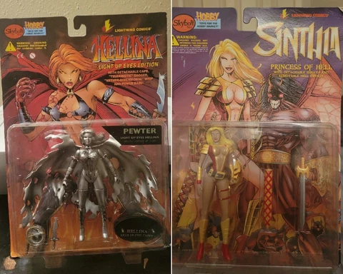 HELLINA LIGHT UP EYES SINTHIA PRINCESS OF HELL SKYBOLT TOYZ LIGHTNING COMICS Cover