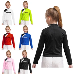 Girl Sport Tops Yoga Sweatshirt Rhinestone Activewear Snowflake Coat Slim-fit - Picture 1 of 84