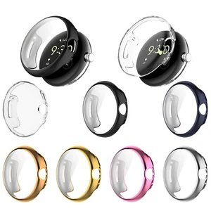 Do Google Pixel Watch 2 1 Etui TPU Plated Full Screen Protector Cover Bumper - Zdjęcie 1 z 22