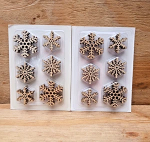 Stampin Up Snowflake Elements Embellishments 2 Packs NEW - Picture 1 of 2