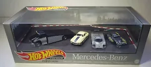 2021 Hot Wheels Premium Mercedes-Benz Team Set 3 Cars, Truck Real Riders Mattel* - Picture 1 of 11