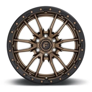 18 FUEL REBEL 6 BRONZE BLACK LIP D681 18X9 6X139.7 -12mm D68118908445 WHEEL RIM - Picture 1 of 6