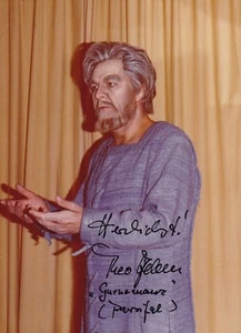 Foto firmada barítono de ópera THEO ADAM como Gurnemanz, Bayreuth - Imagen 1 de 1