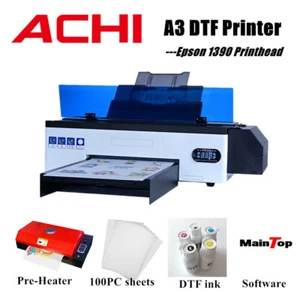 DTF A3 Transfer Printer Direct to Film Black White T-shirt Printing Oven Heater