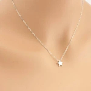 Floating Star 925 Sterling Silver Pendant For Party Engagement Women's Nacklace  - Picture 1 of 5