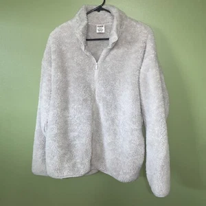 PINK Victoria's Secret Teddy Bear Soft Fleece Full Zip Size Medium - Picture 1 of 3