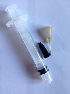3cc 3ml syringe 27 gauge GRAY Blunt Needle Glue Adhesive Henna Nails Rhinestones - Picture 1 of 1