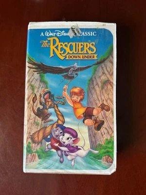 “RARE” Disney The Rescuers Down Under (VHS, 1991, Black Diamond, Classic)  - image 1 of 4