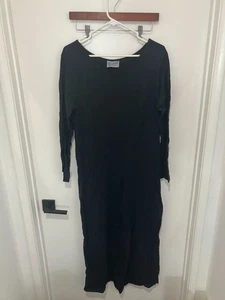Fresh Produce Women's Long Sleeved Maxi T-Shirt Dress, Black, Medium - Picture 1 of 3