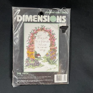 A Path to a Friends House Counted Cross Stitch 6731 Dimensions NIP - Picture 1 of 5