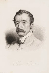 GAILLARD (*1834) nach DELAROCHE (*1797), Portrait von Horace Vernet, Rad. - Bild 1 von 5