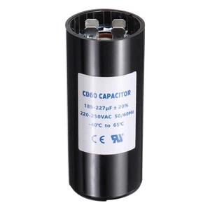 CD60 Capacitor 189-227 UF/Mfd 220-250 VAC 50/60 Hz for Electric Motor Starting - Picture 1 of 6